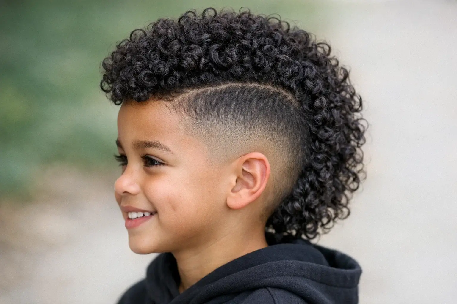 The Curly Mohawk Fade