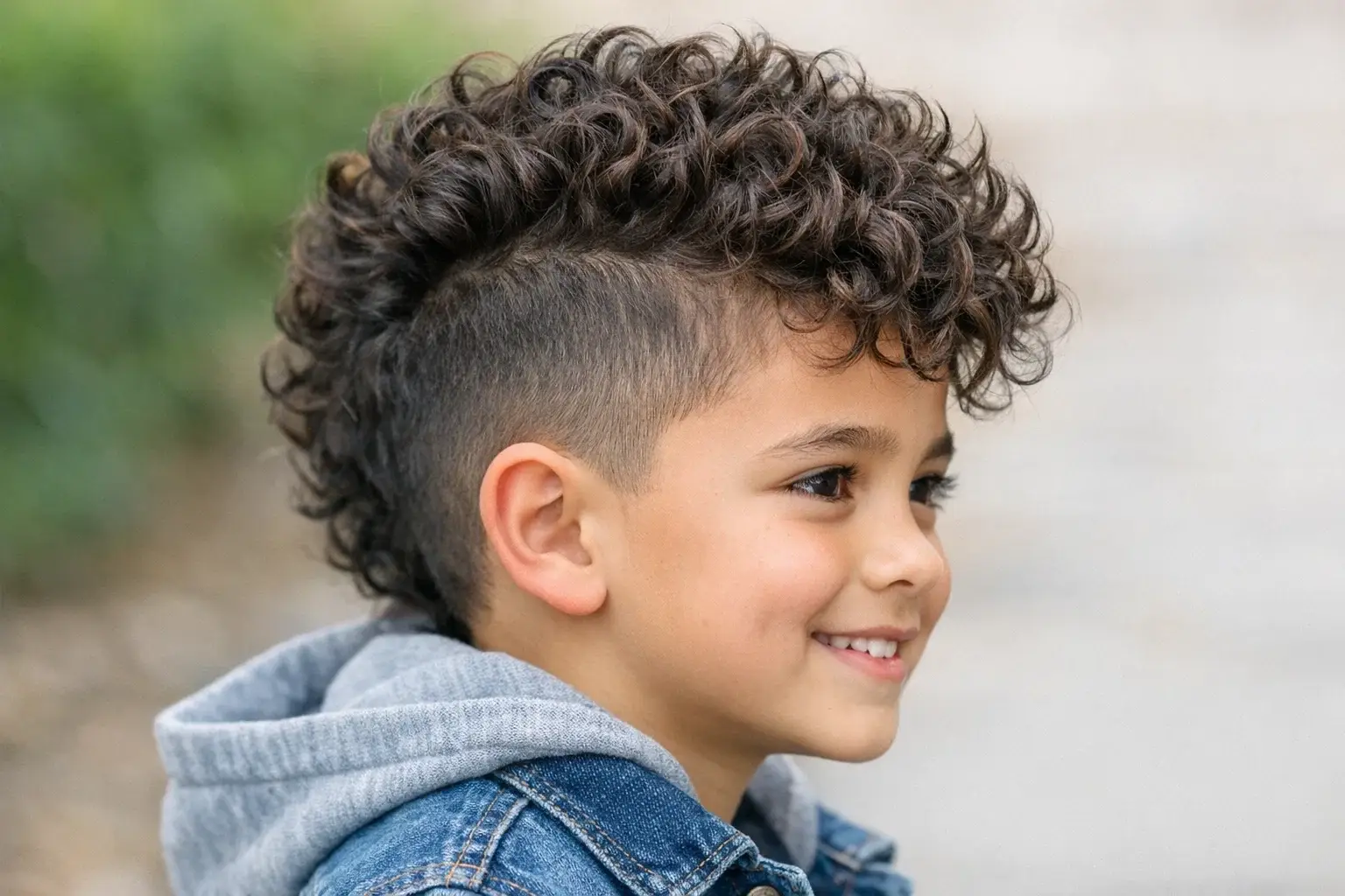 The Curly Faux Hawk