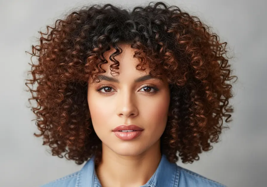 Kitty Cut with Money Piece Highlights