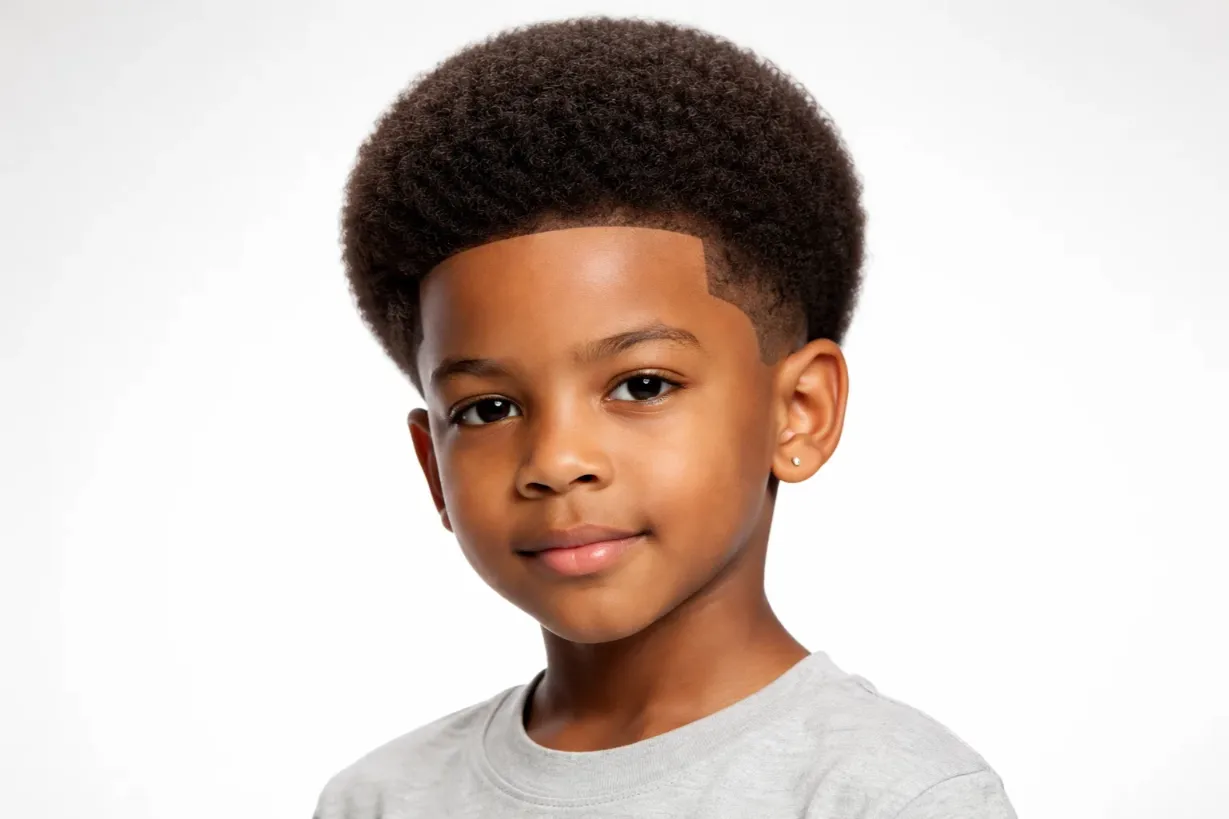 The Short Afro with Precision Line-Up