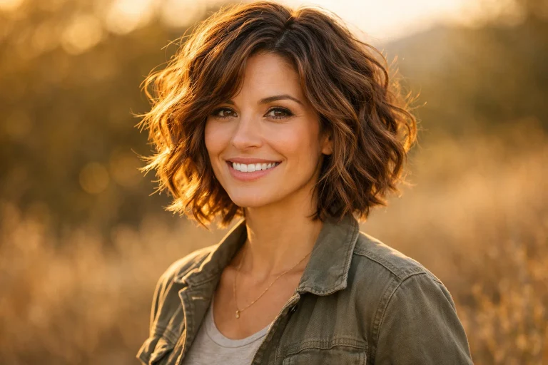 The Wavy Tousled Layered Bob