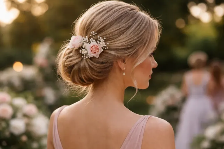 The Side-Swept Low Updo