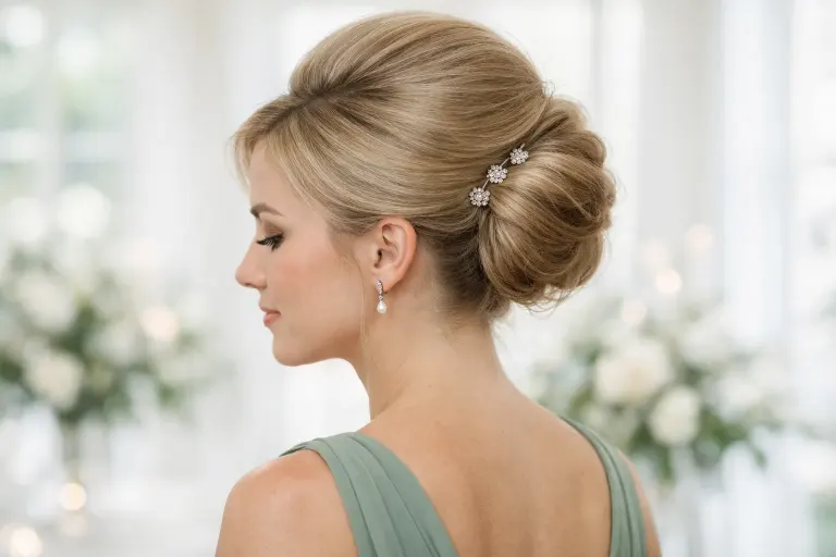 The Teased Crown Updo