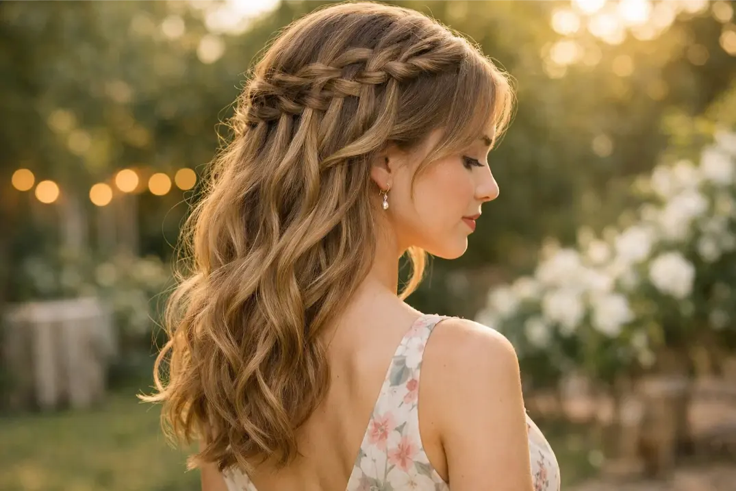 Romantic Waterfall Braid