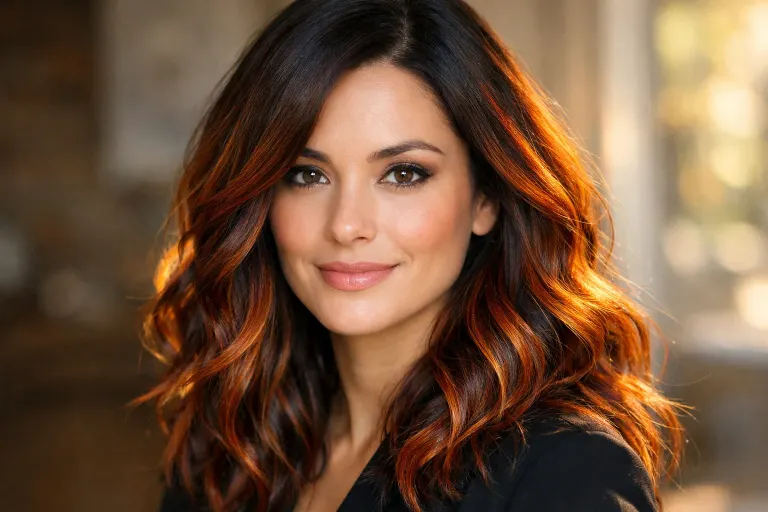 Copper and Auburn Balayage