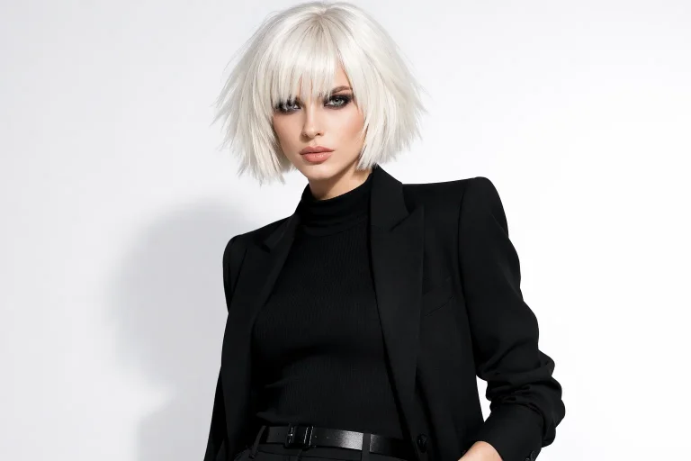 The Platinum Choppy Bob