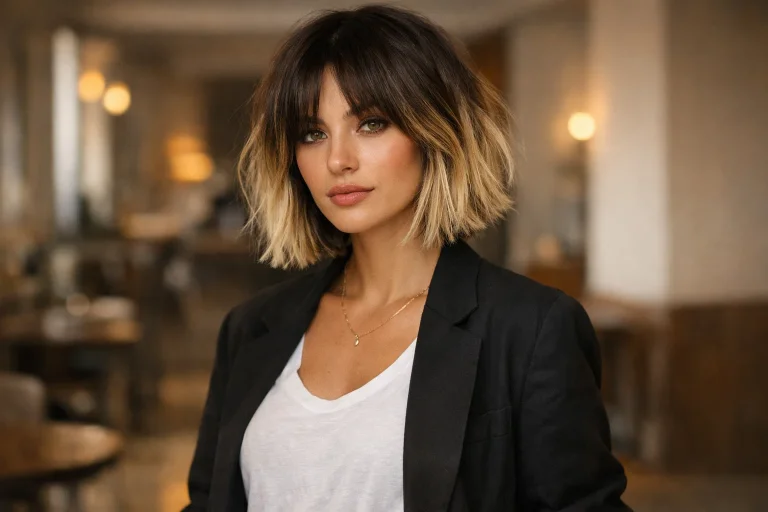 The Root Fade Choppy Bob