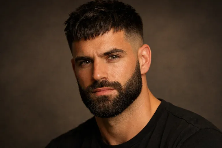 The French Crop with Beard Combination