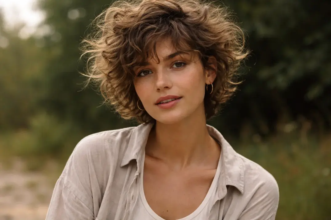 The Messy Curly Pixie