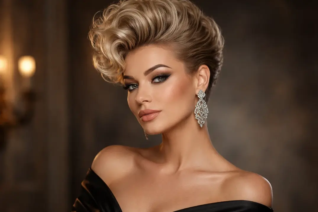 The Curly Pompadour Pixie