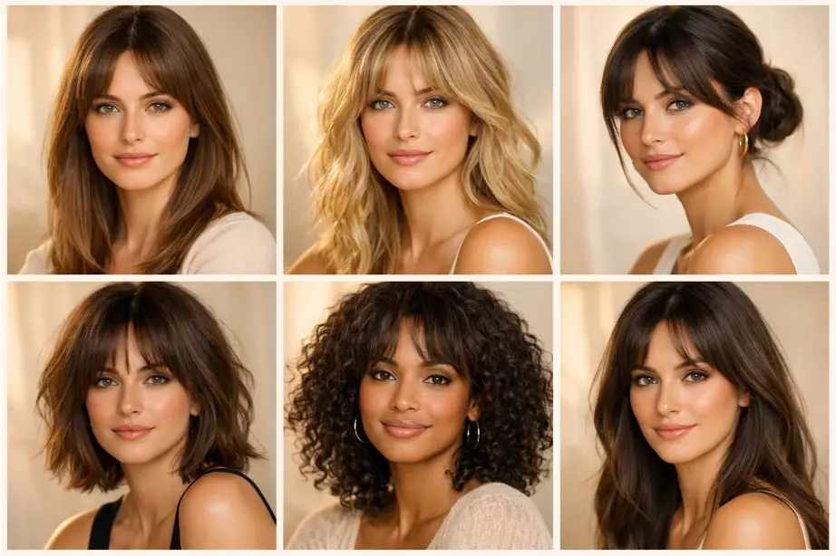 15 Elegant Ideas for Curtain Bangs: Stylish Hair Trends