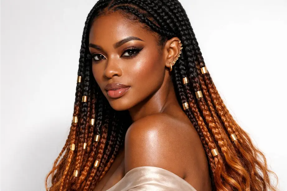Fulani Braids with Ombre Color