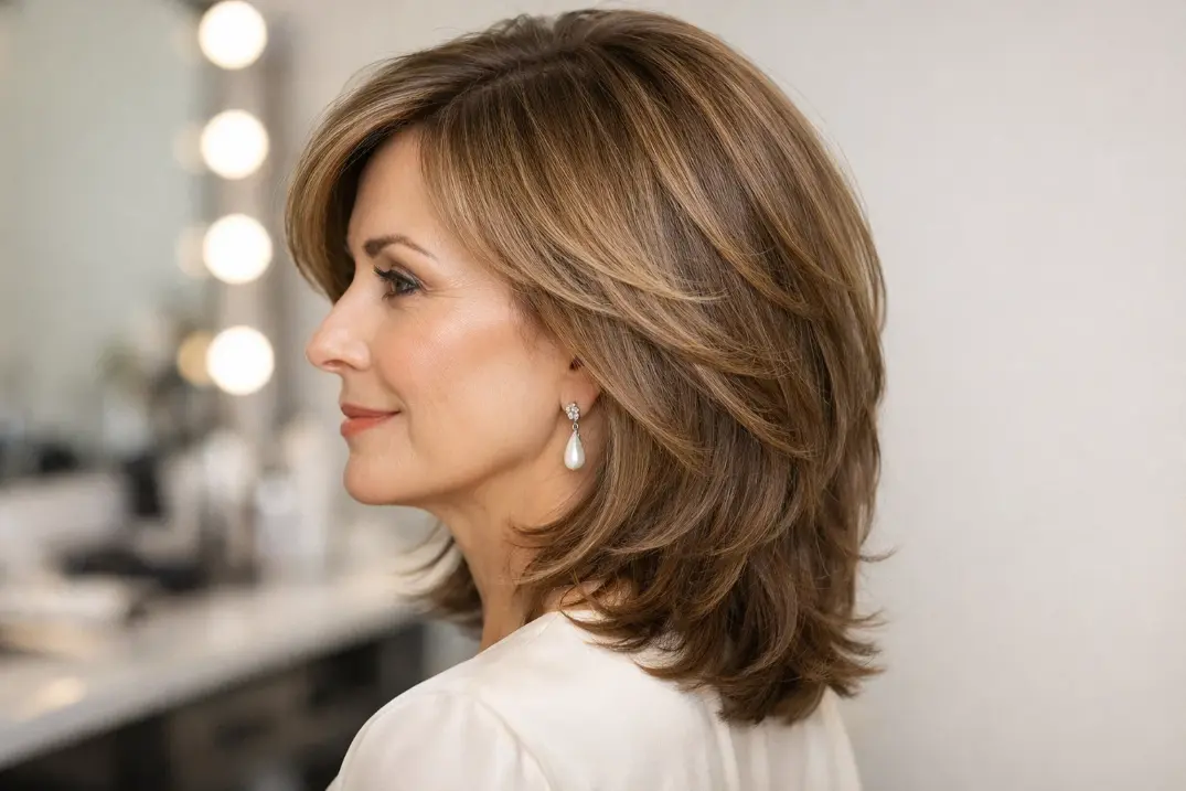 Shoulder-Length Layered Cut