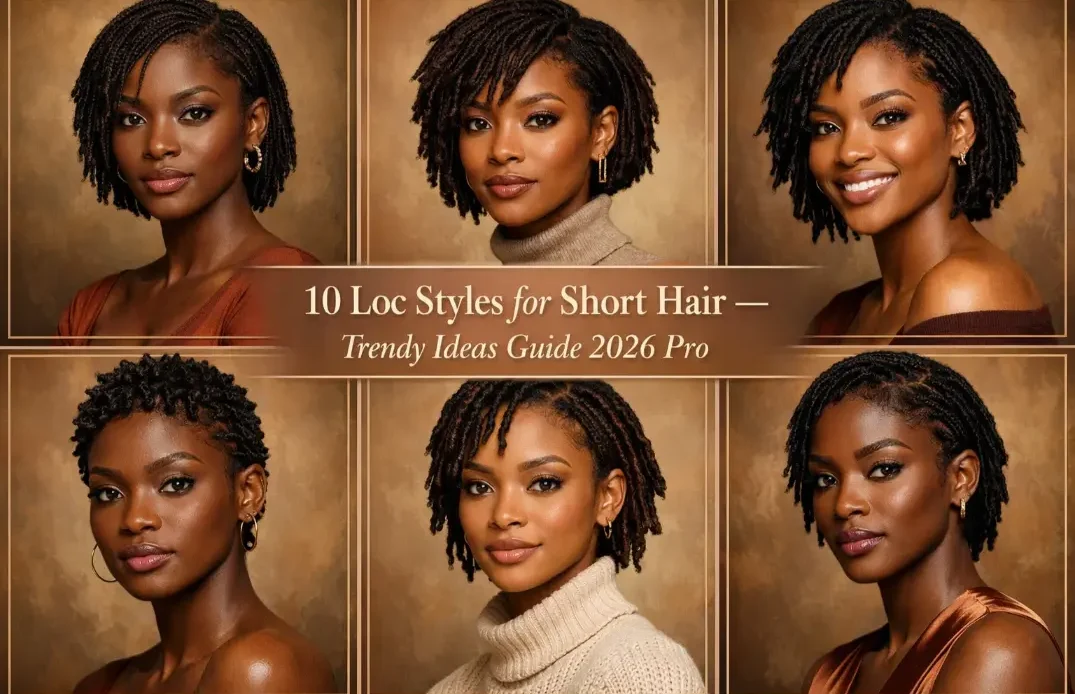 10 Loc Styles for Short Hair