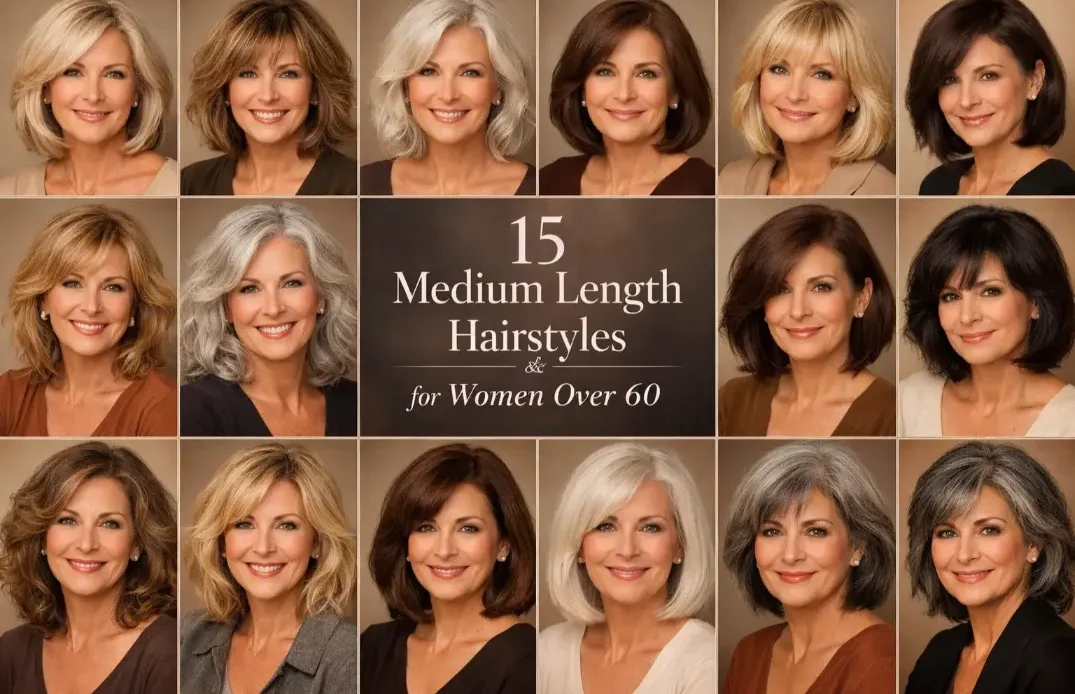 15 Medium Length Hairstyles for Women Over 60 Trendy Looks