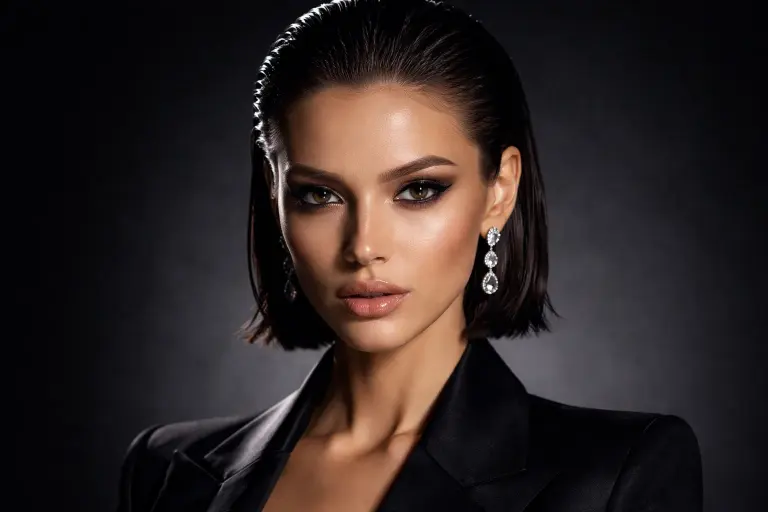 The Slicked-Back Bob