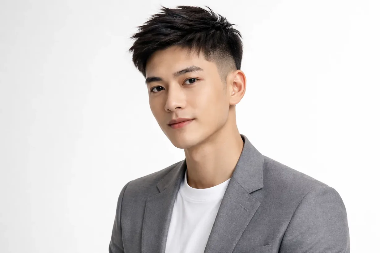 Caesar Cut With Modern Edge