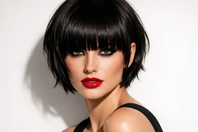 The Layered Crop with Straight Fringe