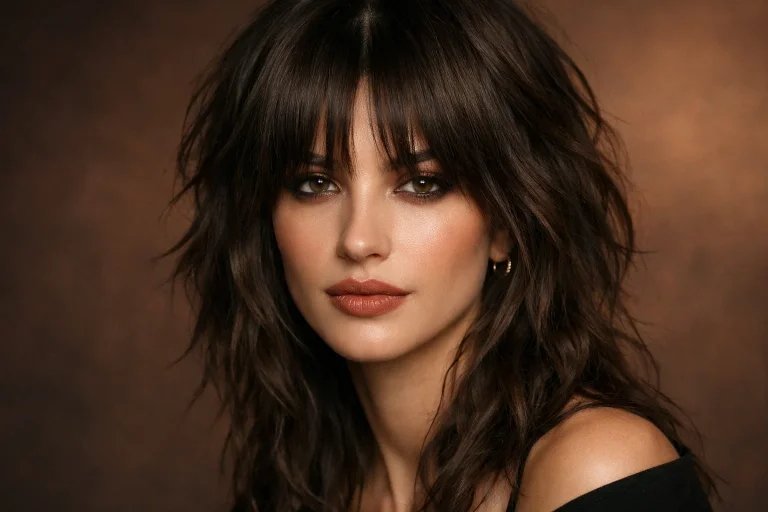 The Wolf Cut With Curtain Bangs