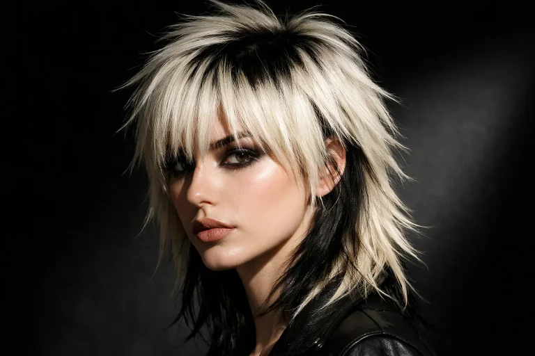 The Bold Two-Tone Wolf Cut