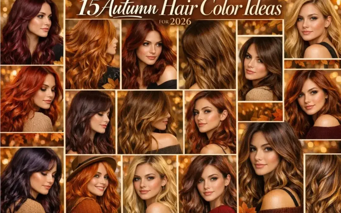 15 Ideas for Autumn Hair Colors – Trendy Shades 2026