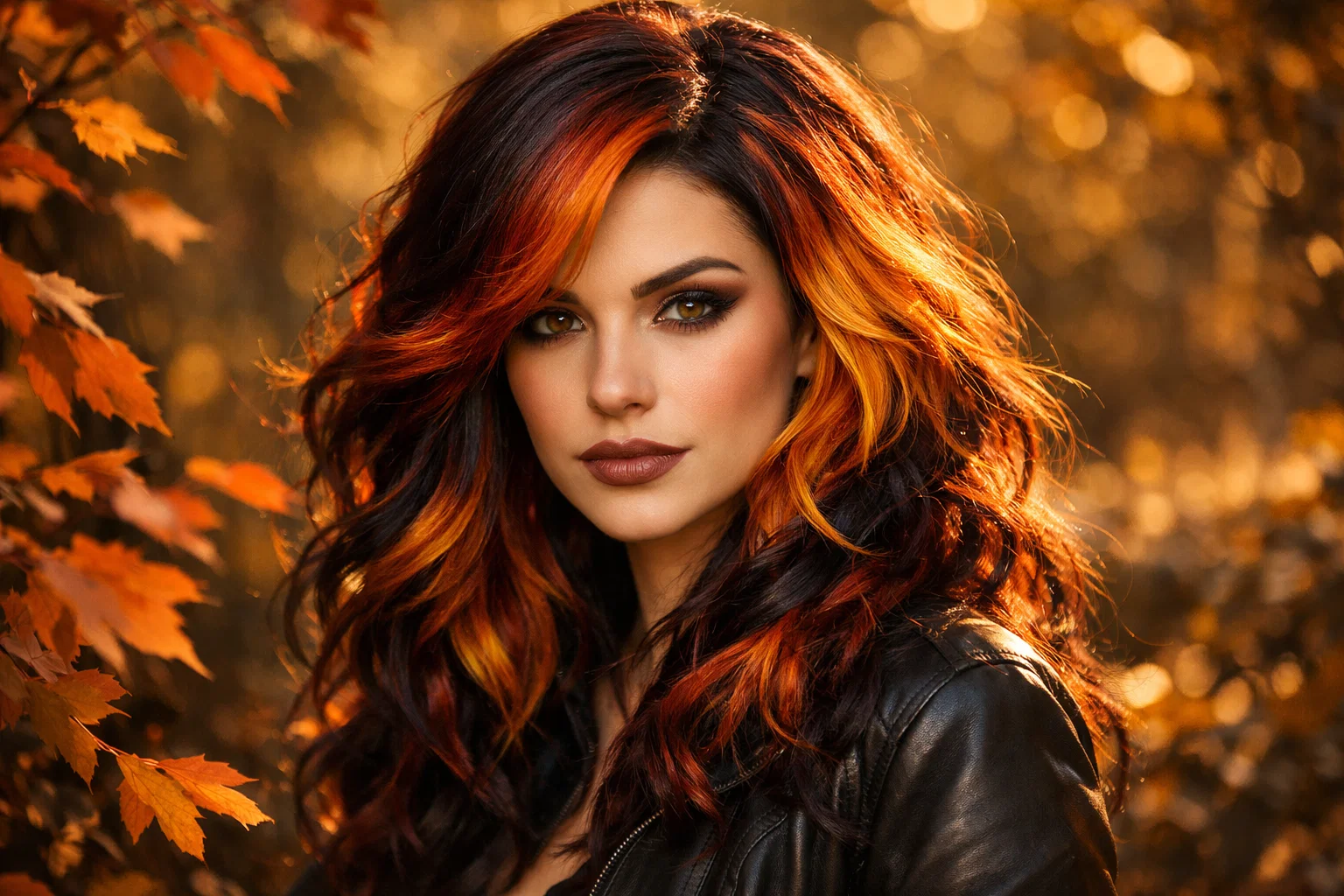 Idea Four: Soft Calico Balayage for a Natural Finish