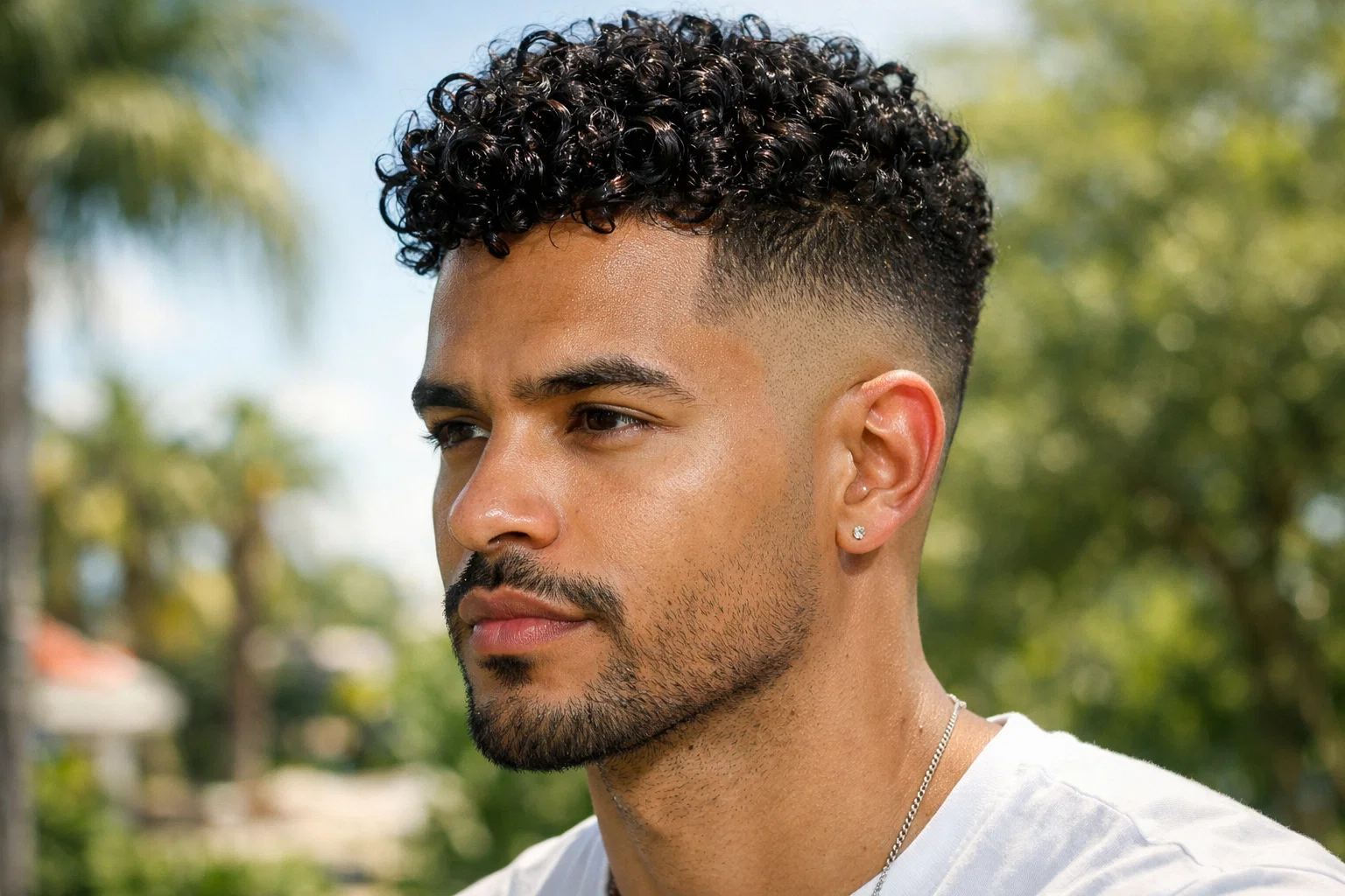 The Skin Fade with Curly Top: Celebrating Natural Texture