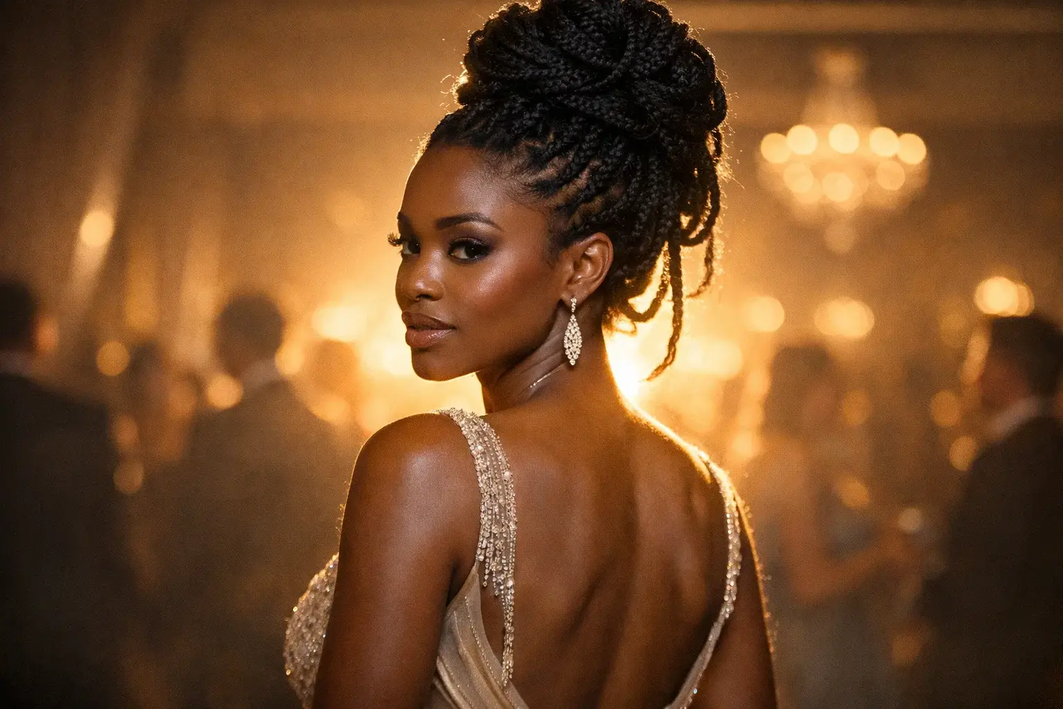 Senegalese Twist Updo