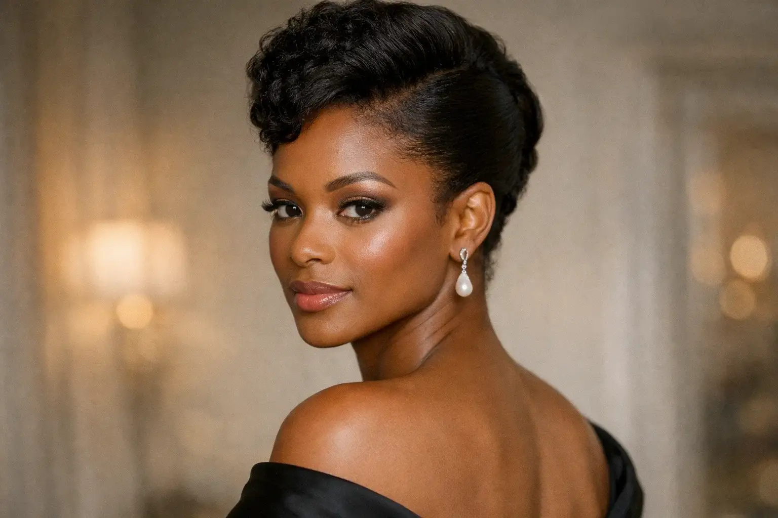 French Twist with Natural Texture