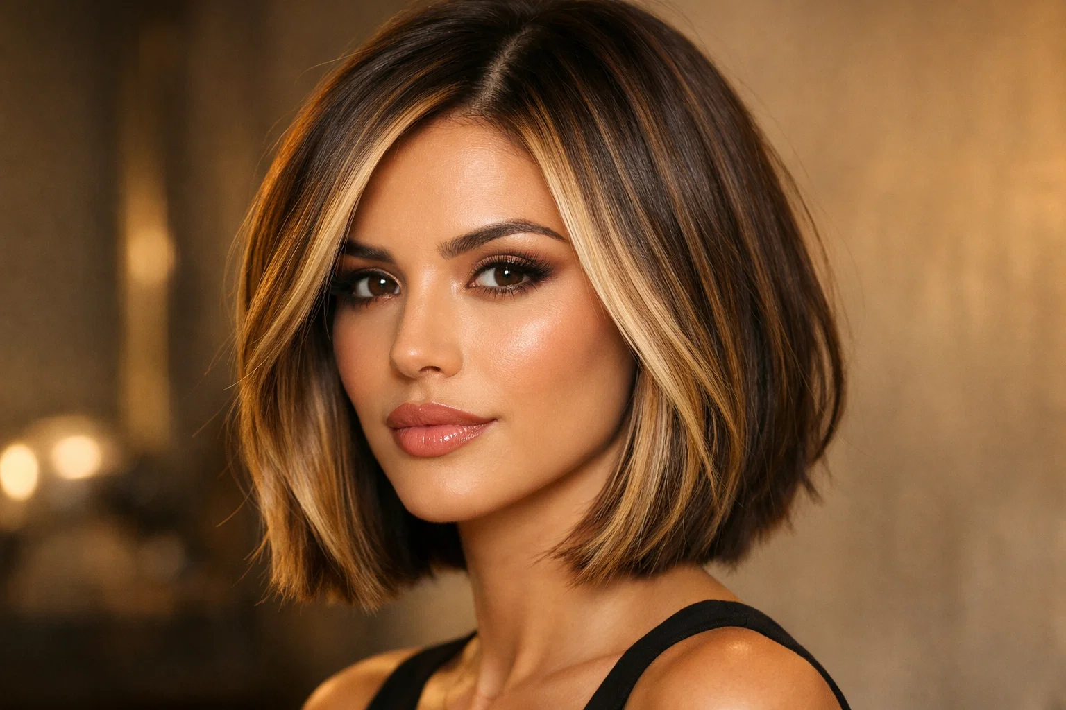 The Bob with Face-Framing Highlights