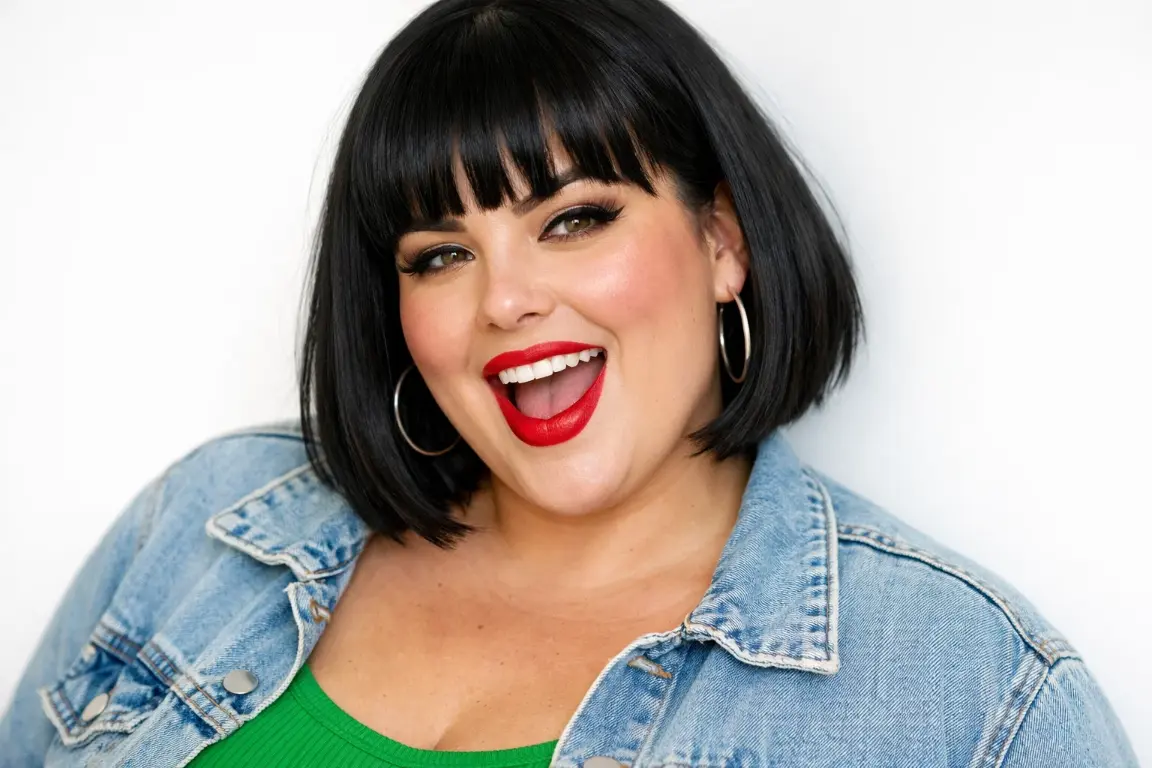 The Chin-Length Bob with Blunt Bangs