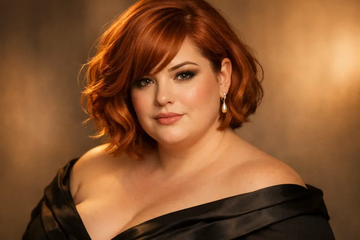 The Side-Swept Bob with Fringes