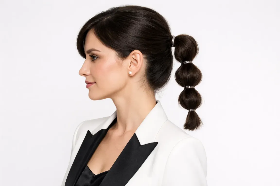 The Bubble Ponytail Updo