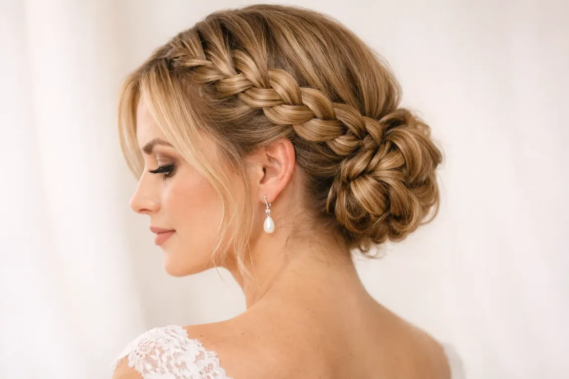 The Dutch Braid Updo
