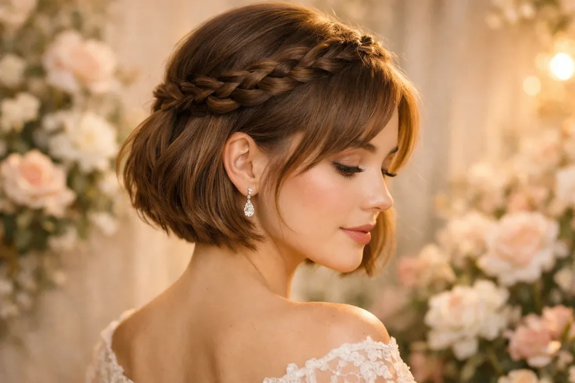 The Braided Crown Updo