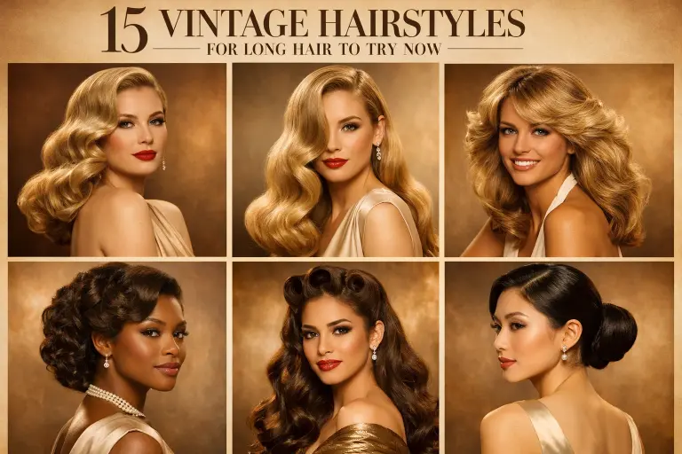 15 Ideas for Vintage Hairstyles for Long Hair to Try Now