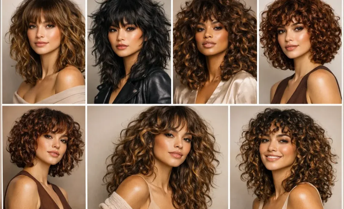 14 Trendy and Stylish Shaggy Haircuts for Curly Hair Ideas