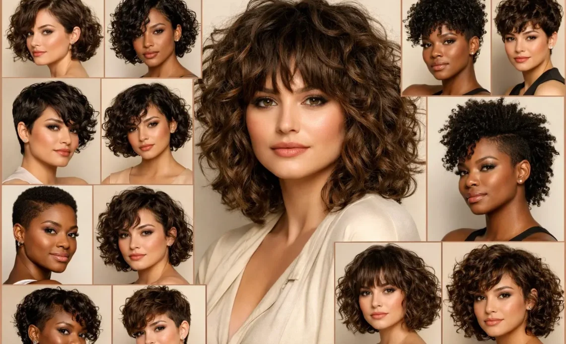 13 Ideas for Short Curly Haircuts for Round Faces Now