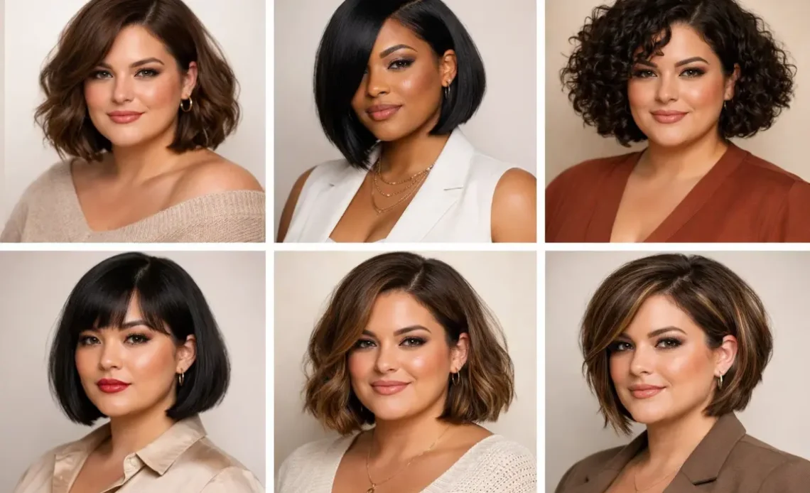 17 Ideas Bob Haircuts Plus Size Women Stylish Look Trends