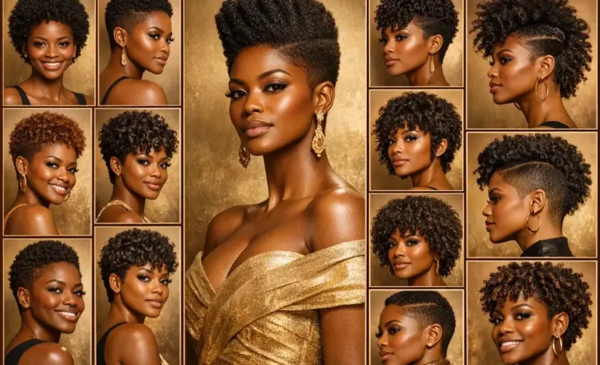 15 Ideas for Natural Black Women Short Curly Haircuts