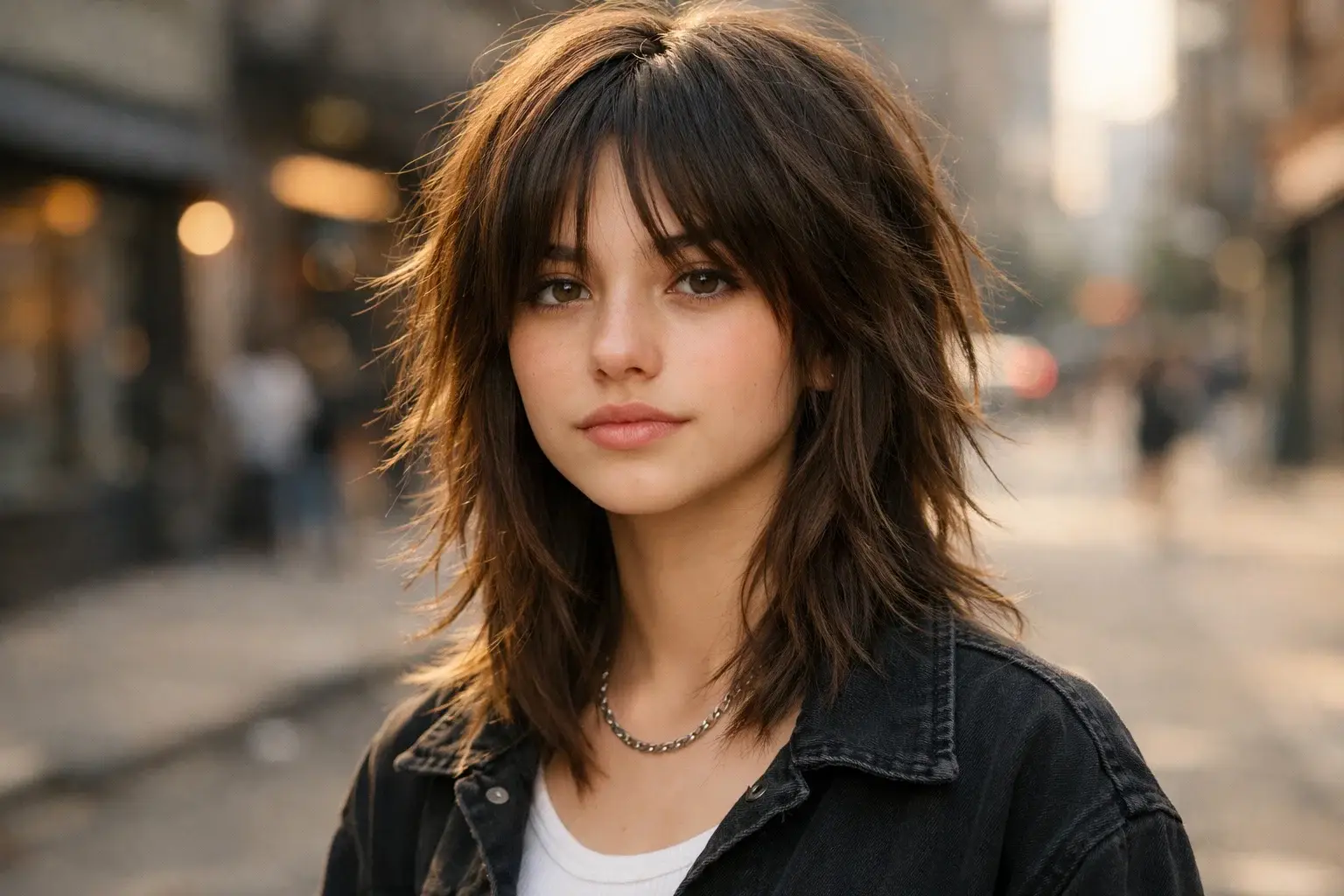 The Wolf Cut with Curtain Bangs