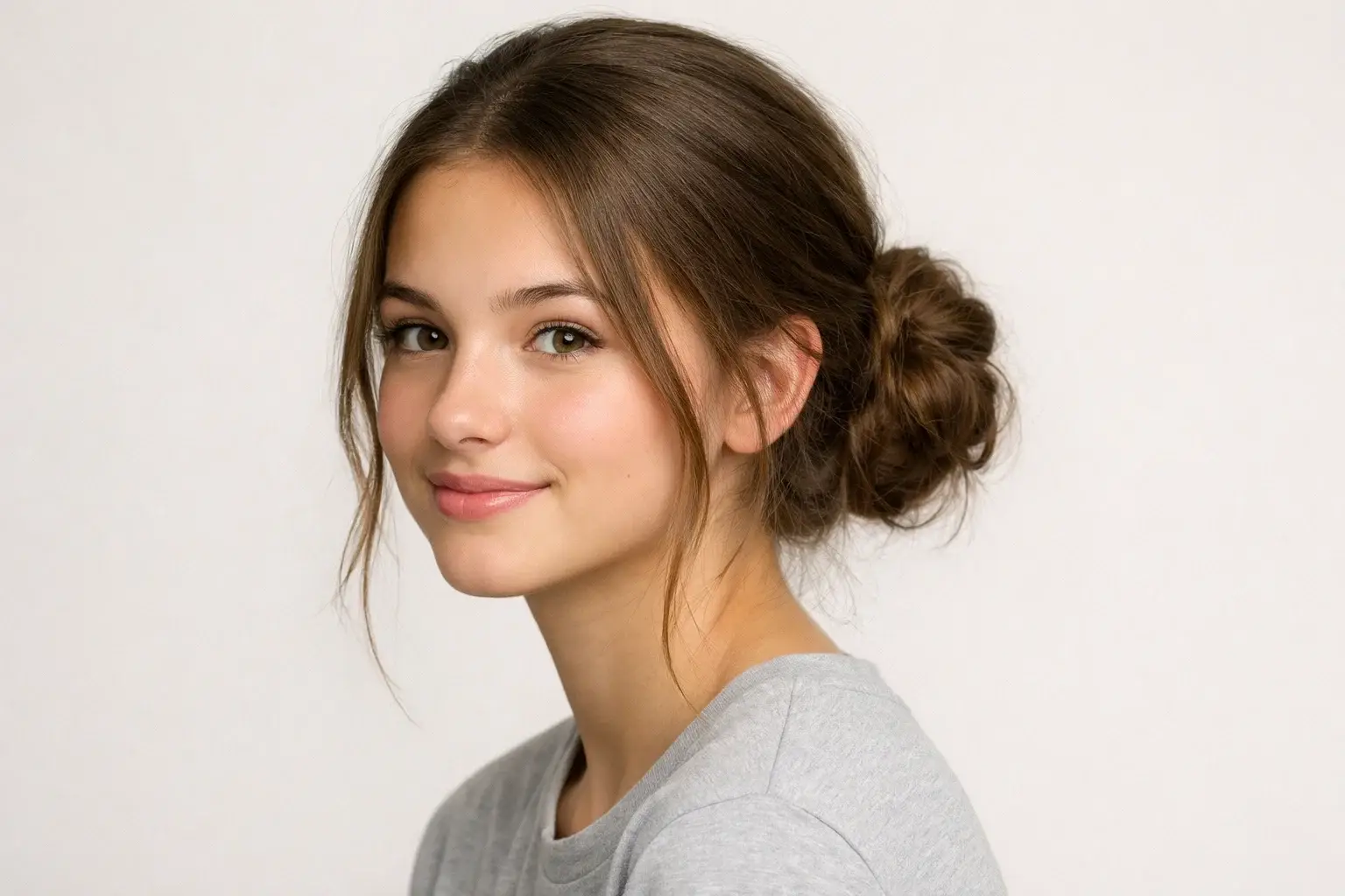 The Textured Low Bun