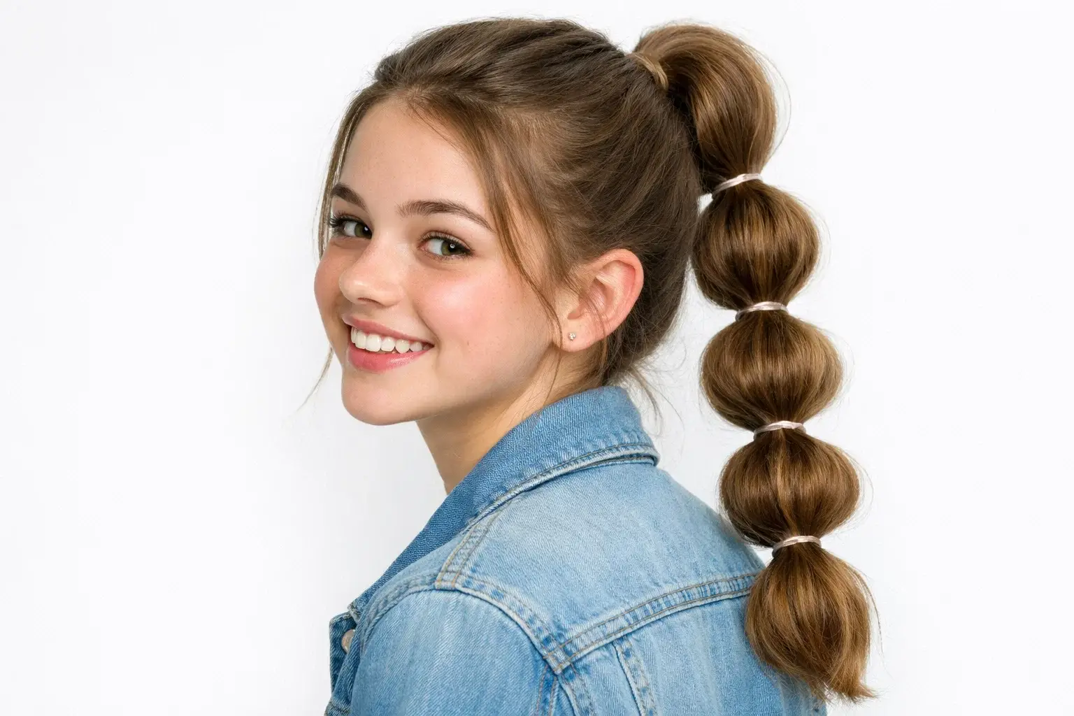 The Bubble Braid Ponytail