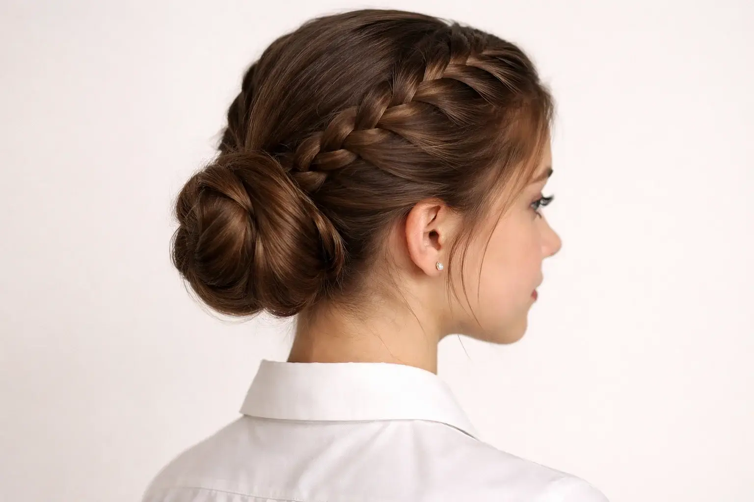 The Low Braided Bun