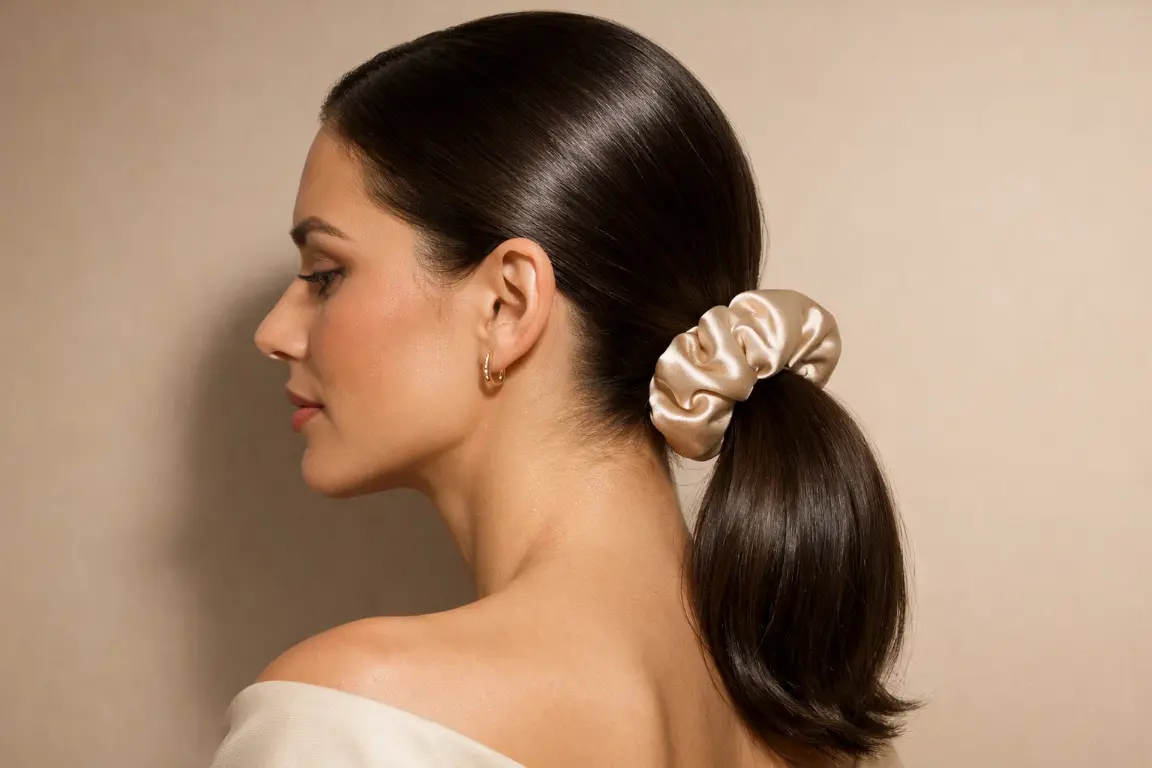 The Sleek Low Ponytail