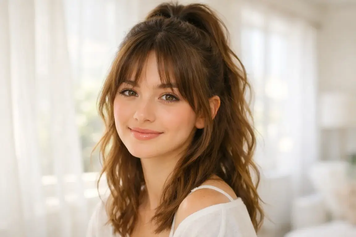 The Half-Up Ponytail