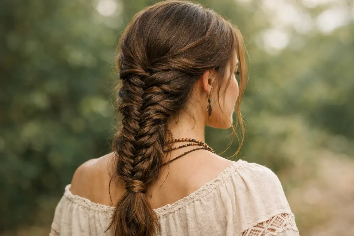 The Fishtail Braid Ponytail