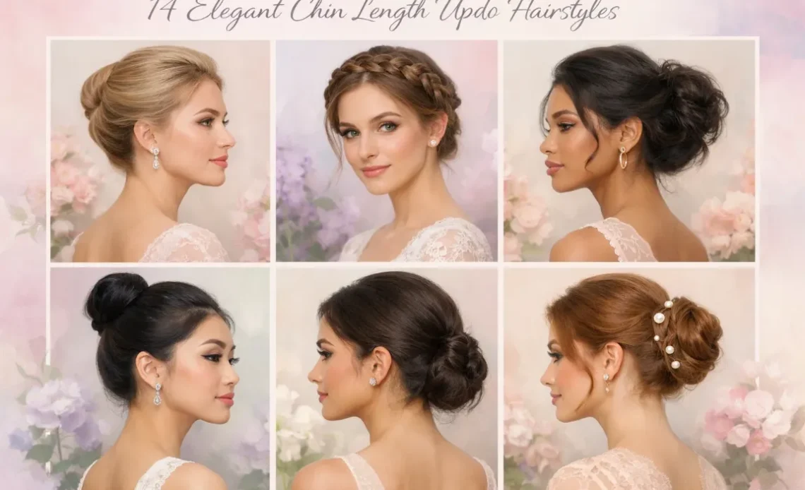 14 Elegant Ideas for Chin Length Updo Hairstyles to Try