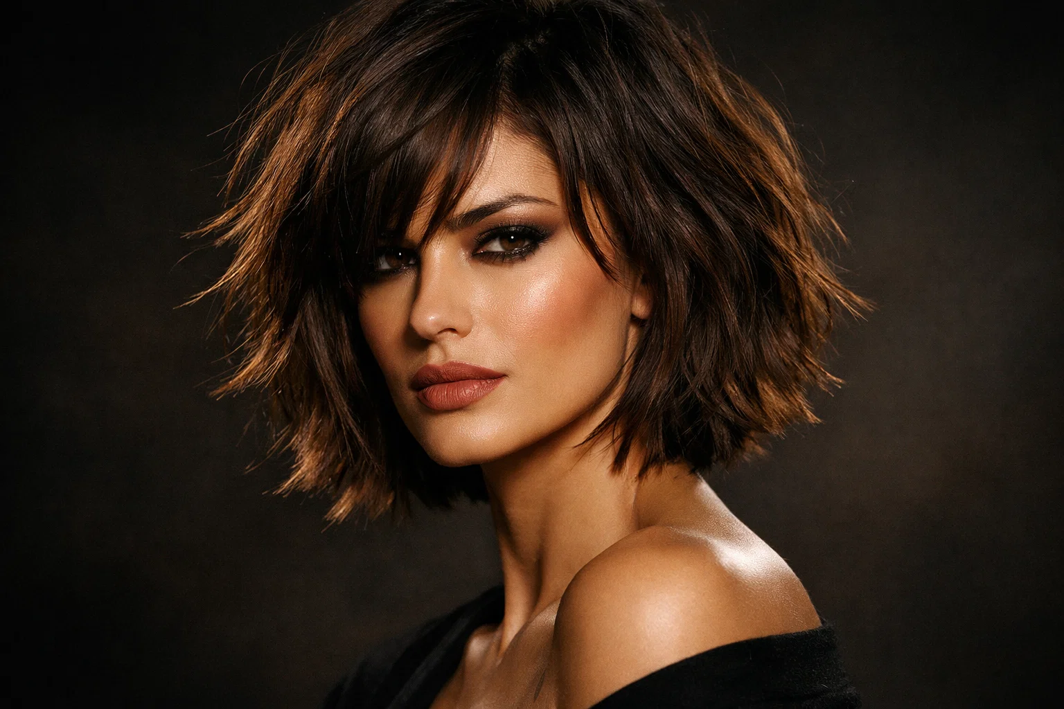 The Messy Bob for Thick Hair