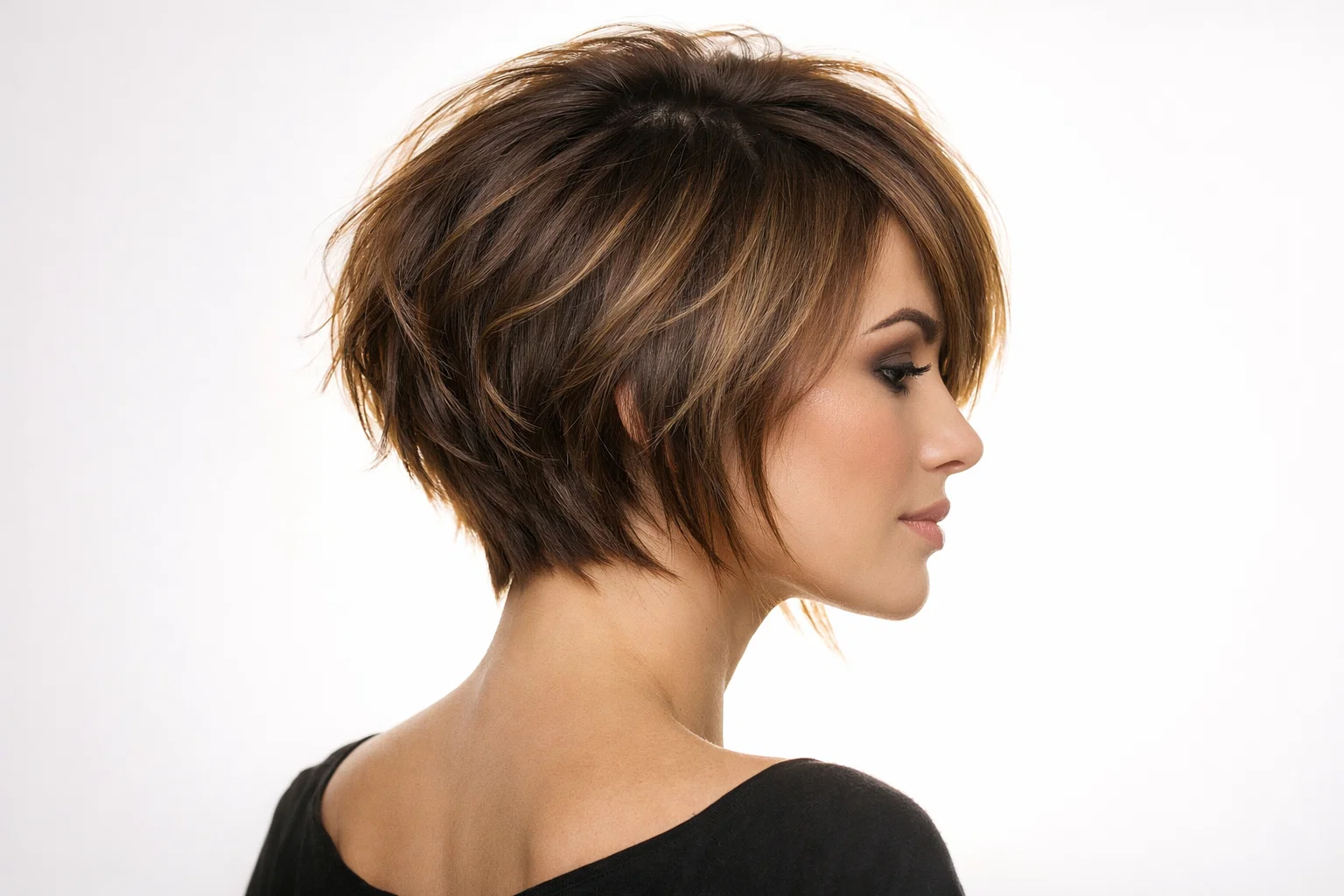 The Graduated Messy Bob